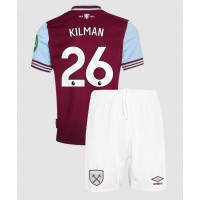 West Ham United Max Kilman #26 Domaci Dres za djecu 2024-25 Kratak Rukav (+ Kratke hlače)